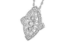 Load image into Gallery viewer, Vintage inspired diamond necklace
