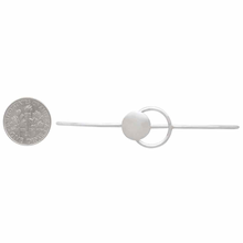 Load image into Gallery viewer, Sterling Silver Circle and Dot Hook and Eye Bracelet
