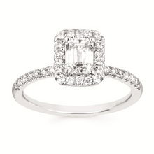 Load image into Gallery viewer, Emerald Cut Lab Created Diamond Engagement Ring
