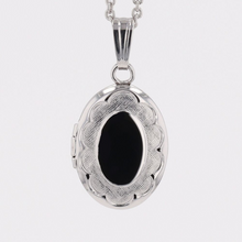 Load image into Gallery viewer, Sterling Silver Oval Locket for Children
