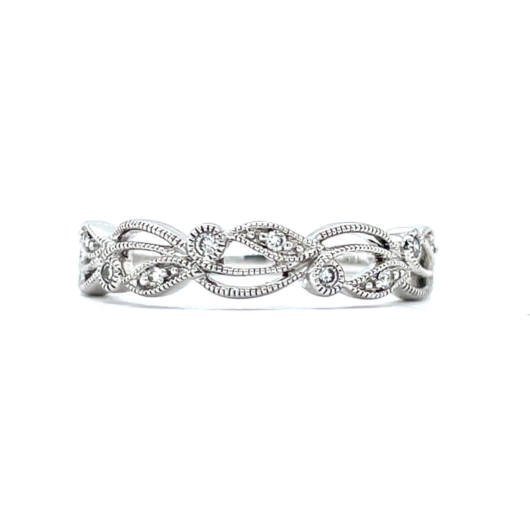 Filigree and Diamond Band