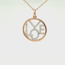 Load and play video in Gallery viewer, Rose Gold Love Necklace
