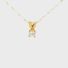 Load and play video in Gallery viewer, Diamond Solitaire Necklace
