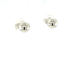 Load image into Gallery viewer, White Gold Ball Stud Earrings
